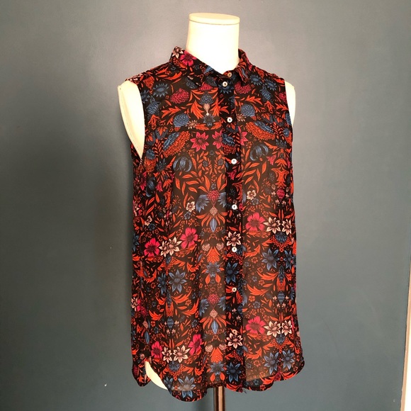📦SOLD📦 H&M Sleeveless Blouse - Picture 1 of 4